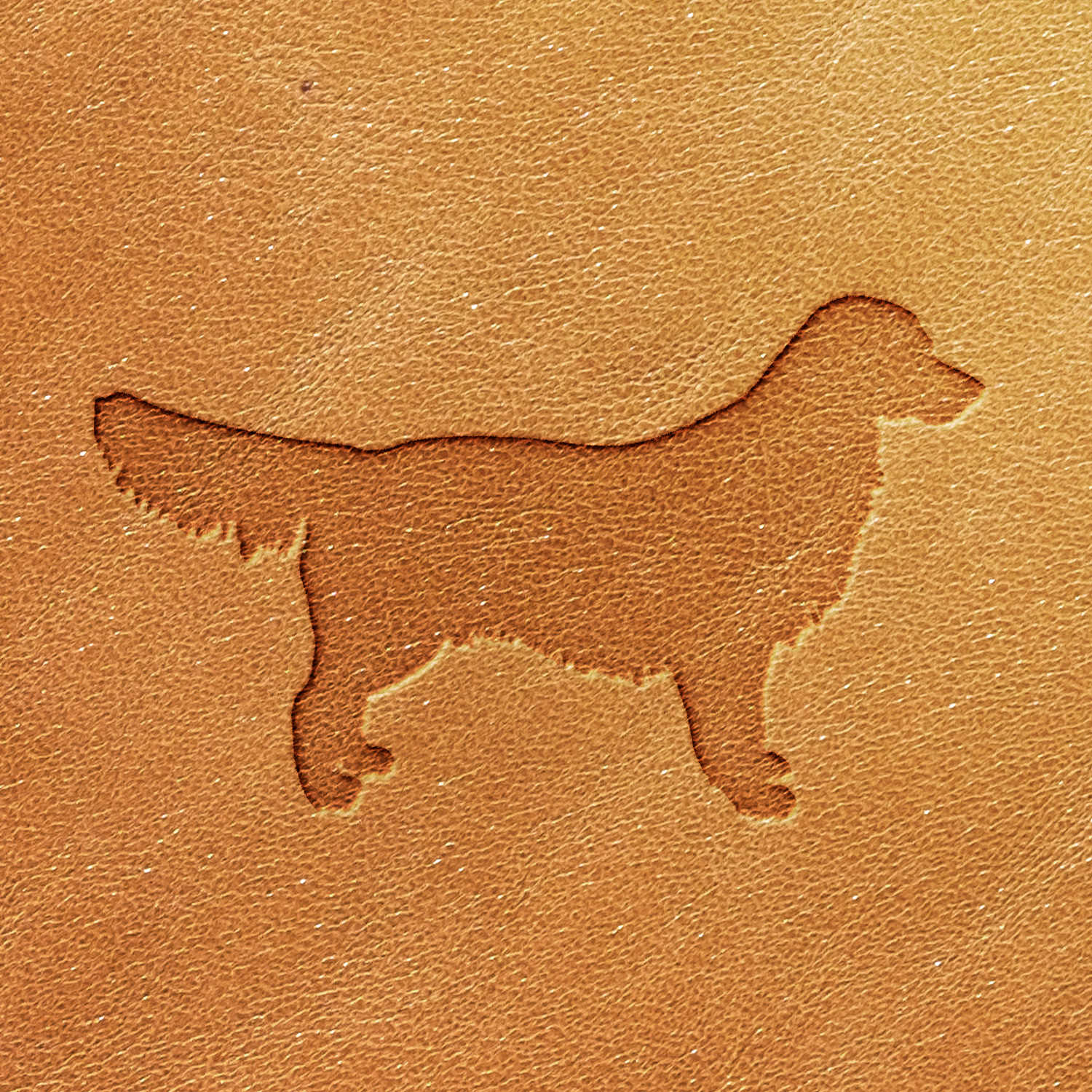 Golden Retriever Dog Delrin Leather Stamp - All Good Leather Co.