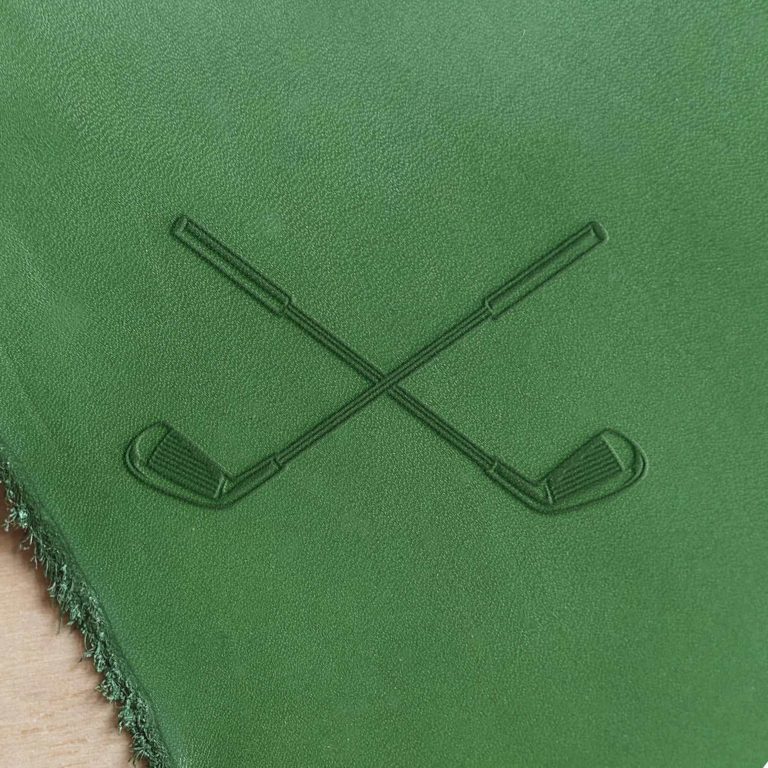 Golf Clubs Delrin Leather Stamp - All Good Leather Co.