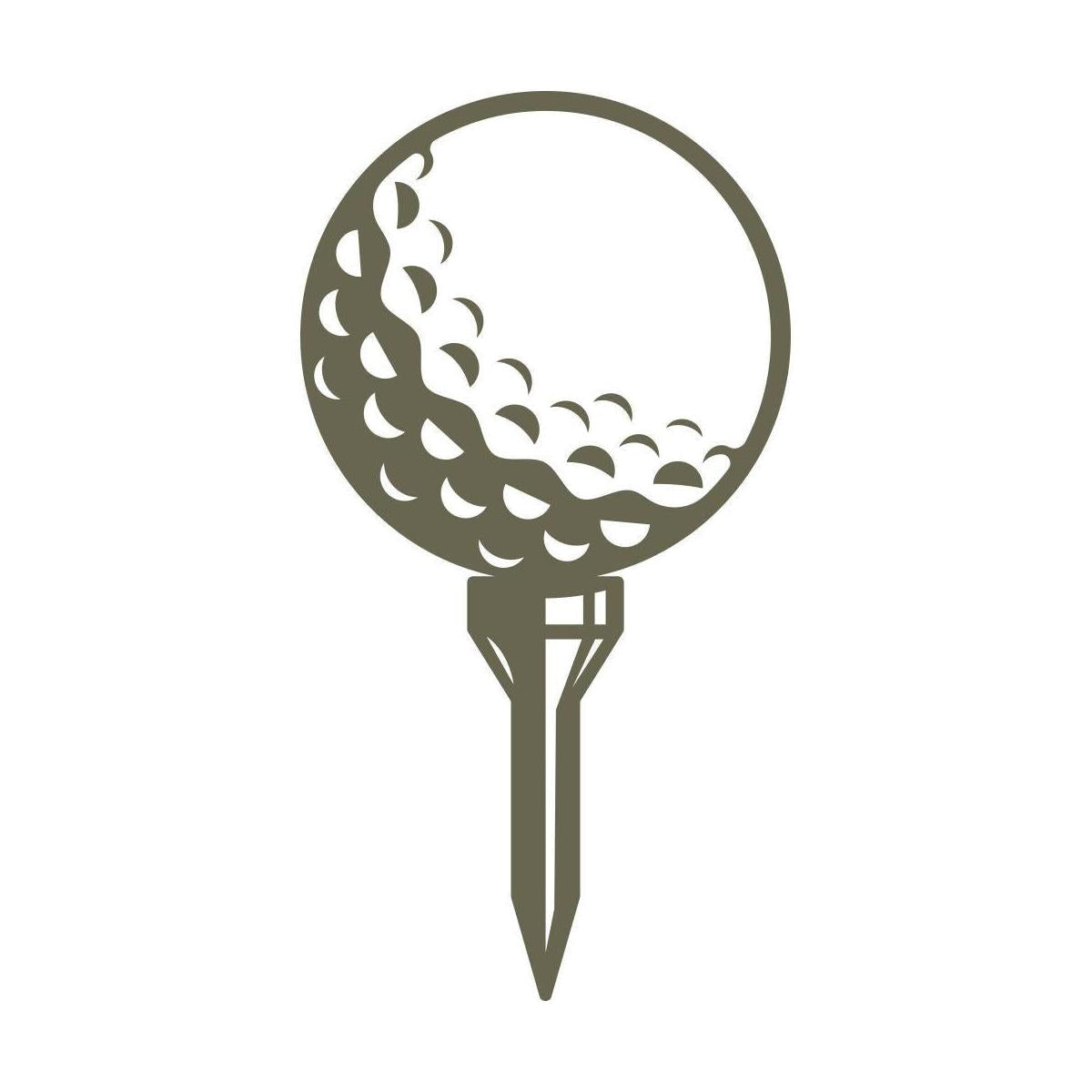 Golfball Tee Delrin Leather Stamp - All Good Leather Co.