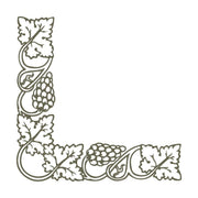 Grapevine Corner Delrin Leather Stamp - All Good Leather Co.