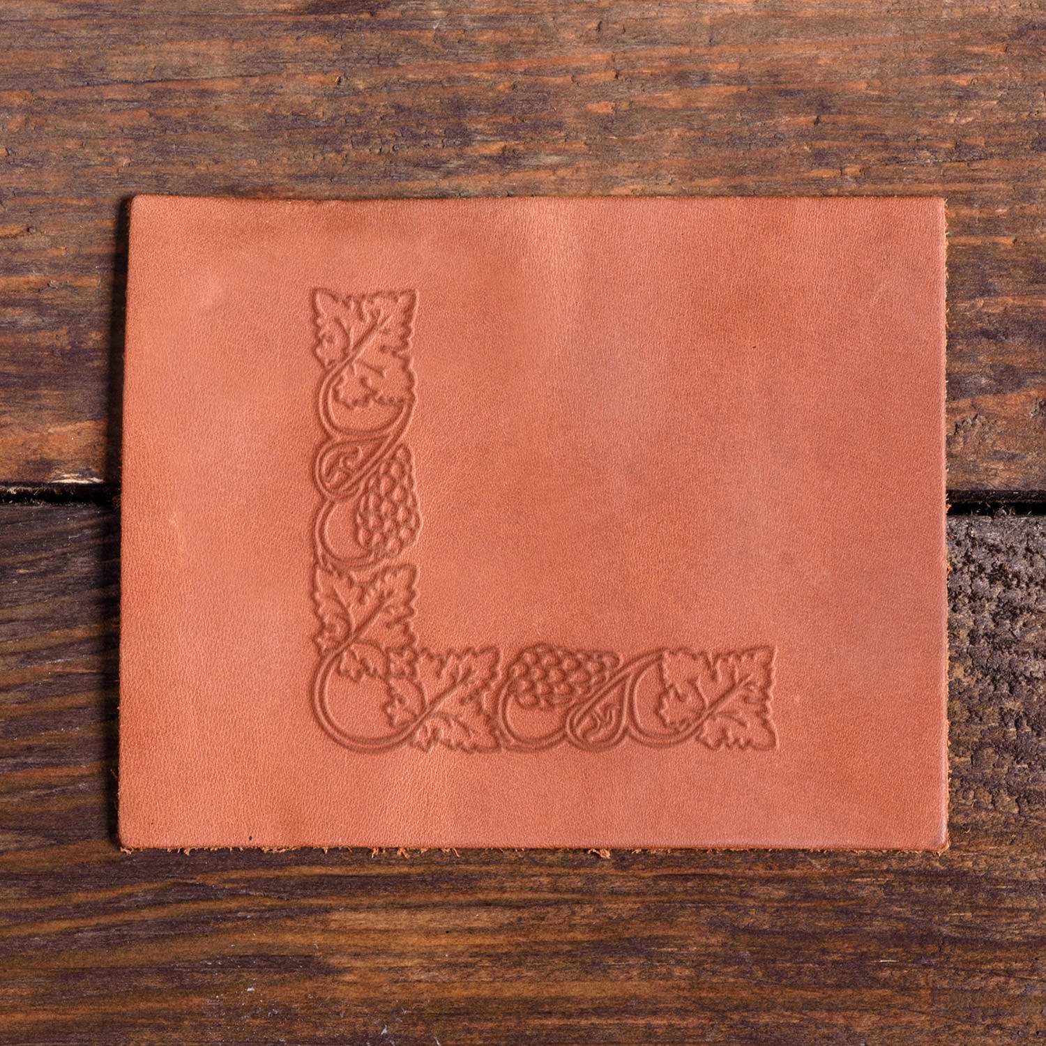 Grapevine Corner Delrin Leather Stamp - All Good Leather Co.