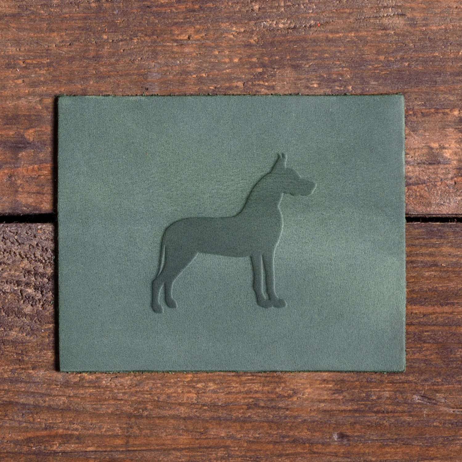 Great Dane Dog Delrin Leather Stamp - All Good Leather Co.