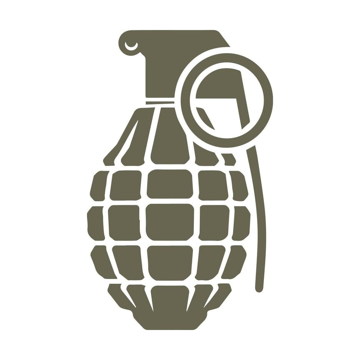 Grenade Delrin Leather Stamp - All Good Leather Co.