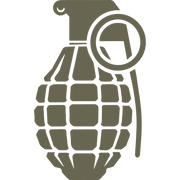 Grenade Delrin Leather Stamp - All Good Leather Co.