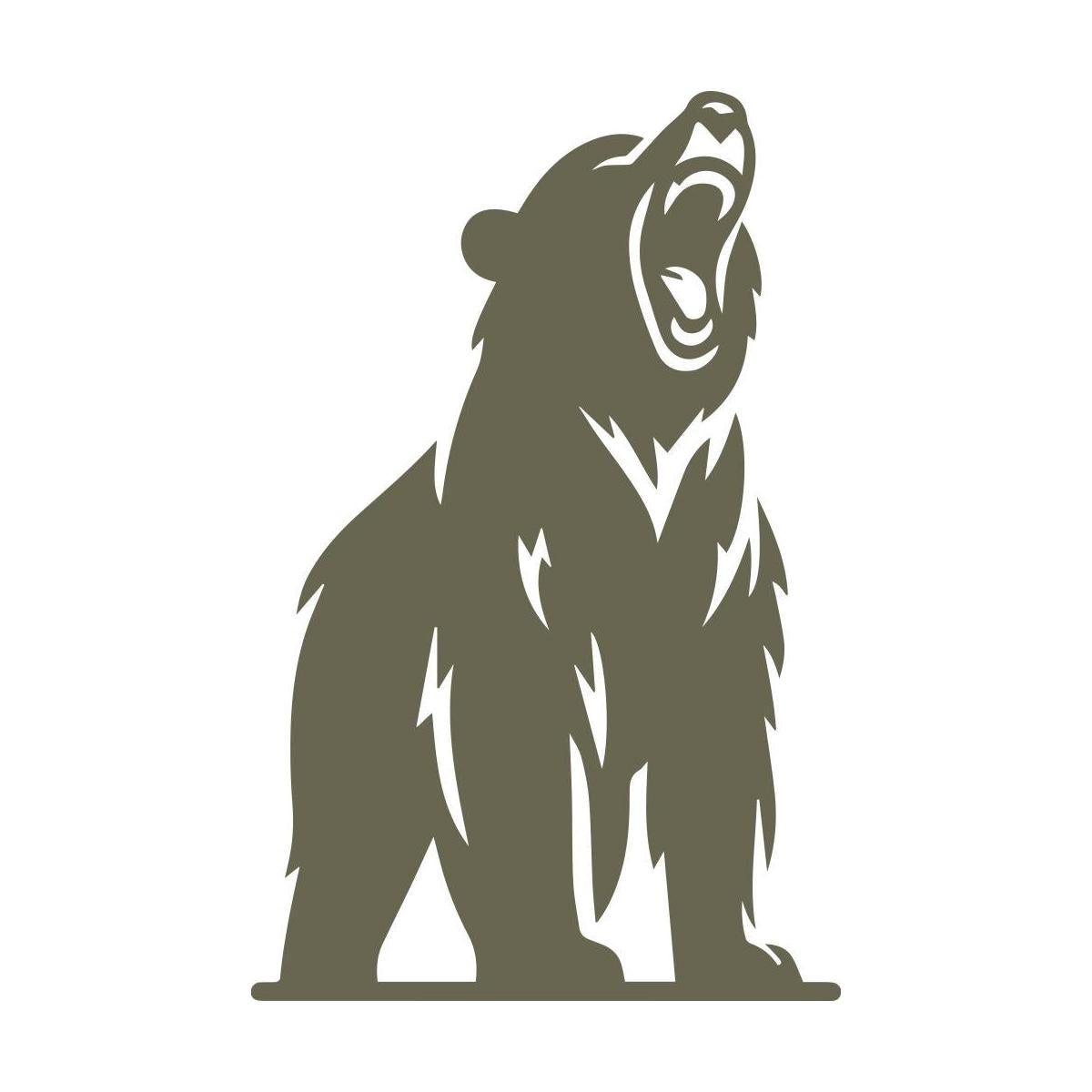 Growling Bear Delrin Leather Stamp - All Good Leather Co.