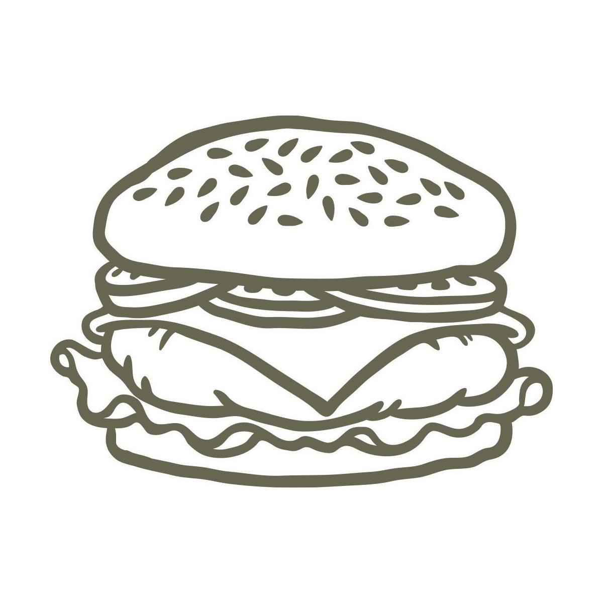 Hamburger Delrin Leather Stamp - All Good Leather Co.