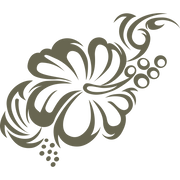 Hibiscus Delrin Leather Stamp - All Good Leather Co.