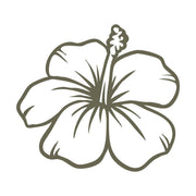 Hibiscus Delrin Leather Stamp - All Good Leather Co.