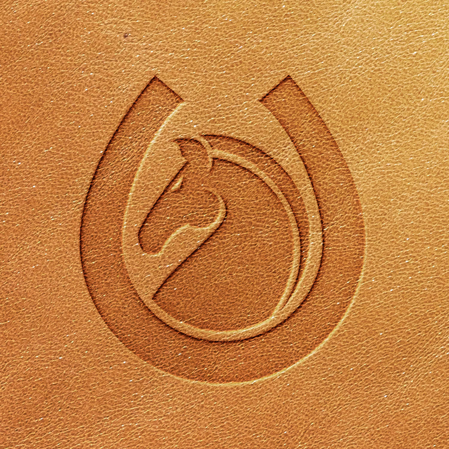 Horseshoe Delrin Leather Stamp - All Good Leather Co.