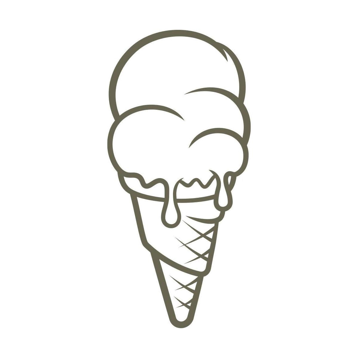 Ice Cream Cone Delrin Leather Stamp - All Good Leather Co.