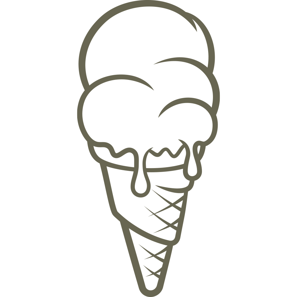 Ice Cream Cone Delrin Leather Stamp - All Good Leather Co.