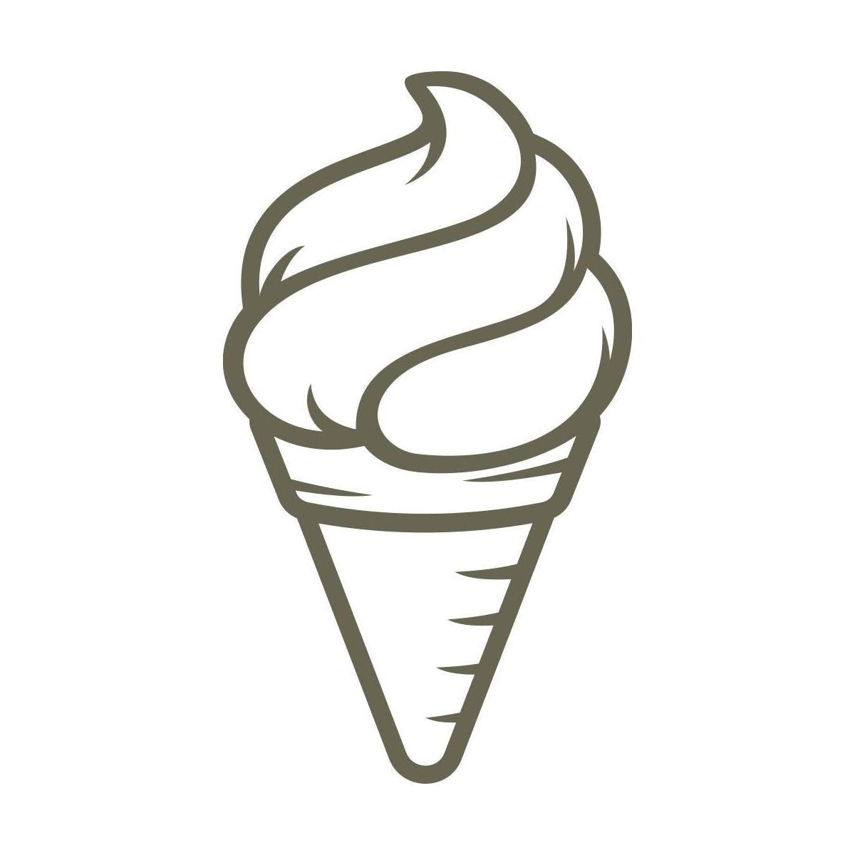 Ice Cream Cone Delrin Leather Stamp - All Good Leather Co.