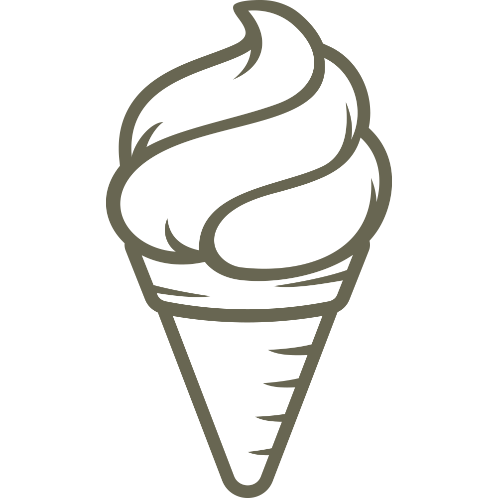 Ice Cream Cone Delrin Leather Stamp - All Good Leather Co.