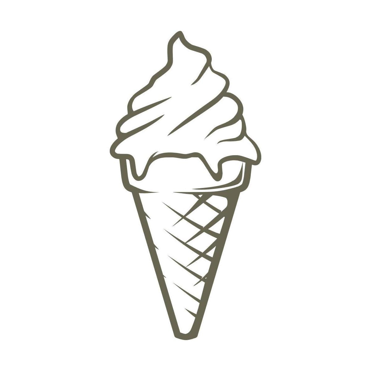 Ice Cream Cone Delrin Leather Stamp - All Good Leather Co.