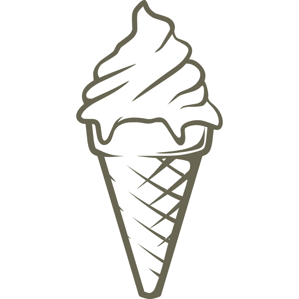 Ice Cream Cone Delrin Leather Stamp - All Good Leather Co.