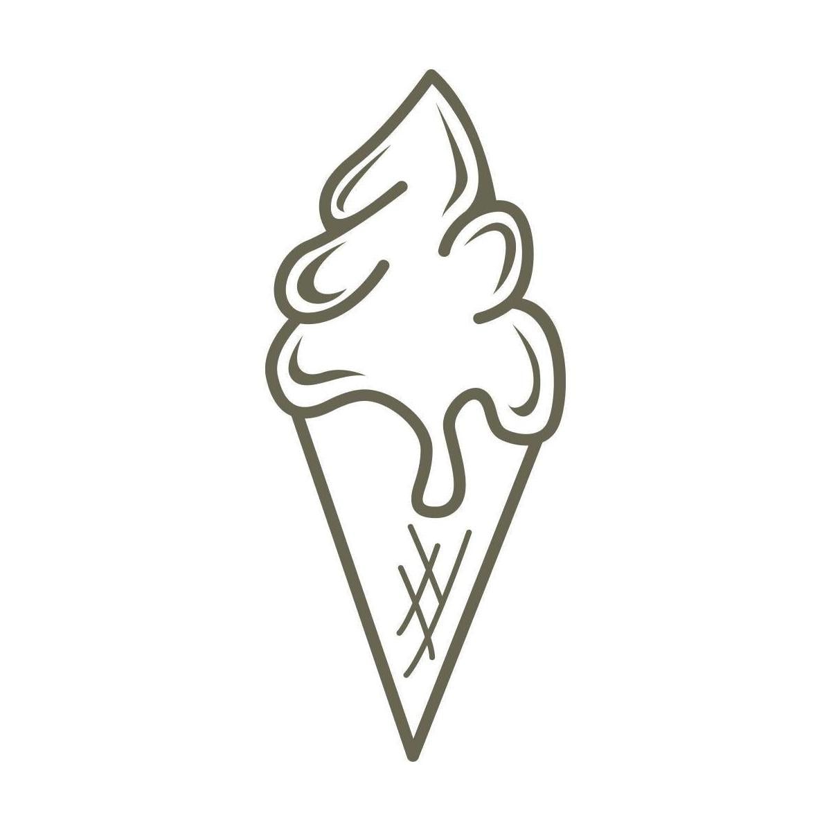 Ice Cream Cone Delrin Leather Stamp - All Good Leather Co.