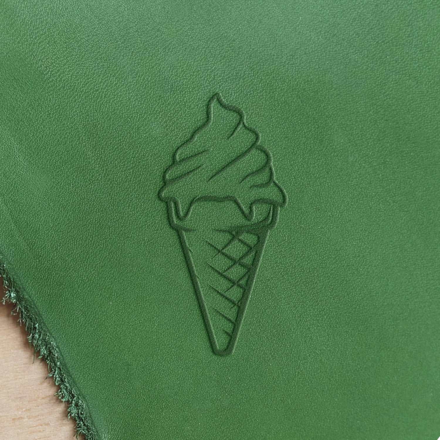 Ice Cream Cone Delrin Leather Stamp - All Good Leather Co.