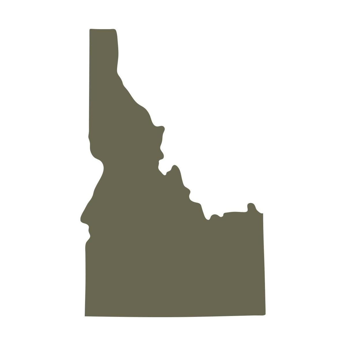 Outline of the state of Idaho. Ideal for state pride designs, travel-themed projects, and custom leathercraft.