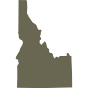 Outline of the state of Idaho. Ideal for state pride designs, travel-themed projects, and custom leathercraft.