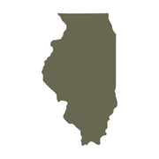 Clean and precise outline of the state of Illinois. A great addition for state pride projects, travel-themed designs, and custom leatherwork.