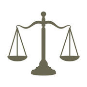 Justice Scales Delrin Leather Stamp - All Good Leather Co.