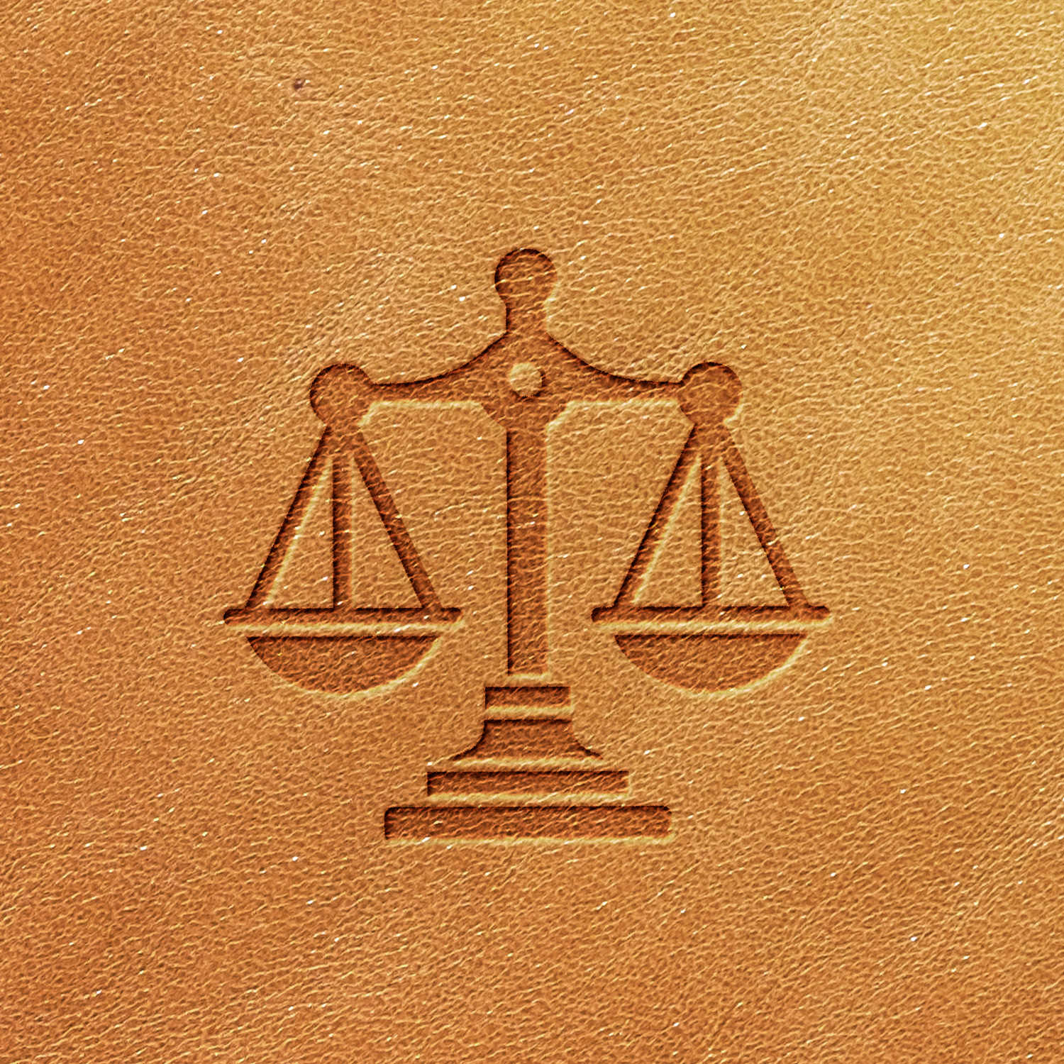 Justice Scales Delrin Leather Stamp - All Good Leather Co.