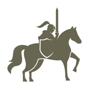 Knight Riding Horse Delrin Leather Stamp - All Good Leather Co.