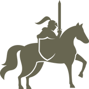 Knight Riding Horse Delrin Leather Stamp - All Good Leather Co.