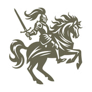 Knight Riding Horse Delrin Leather Stamp - All Good Leather Co.