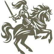 Knight Riding Horse Delrin Leather Stamp - All Good Leather Co.
