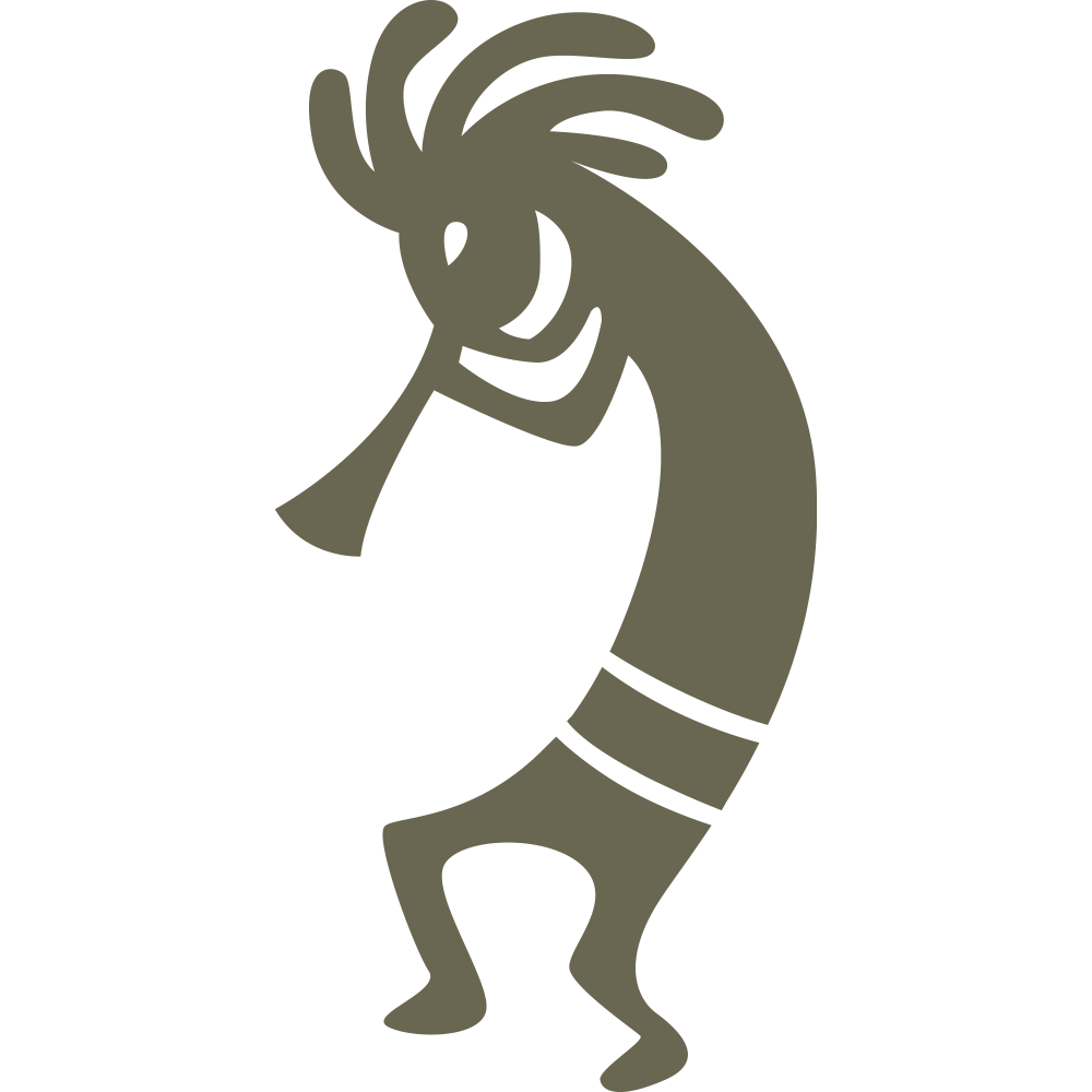 Kokopelli Delrin Leather Stamp