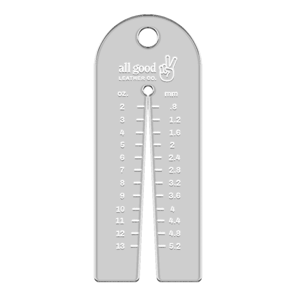 Leather Thickness Gauge Tool - All Good Leather Co.