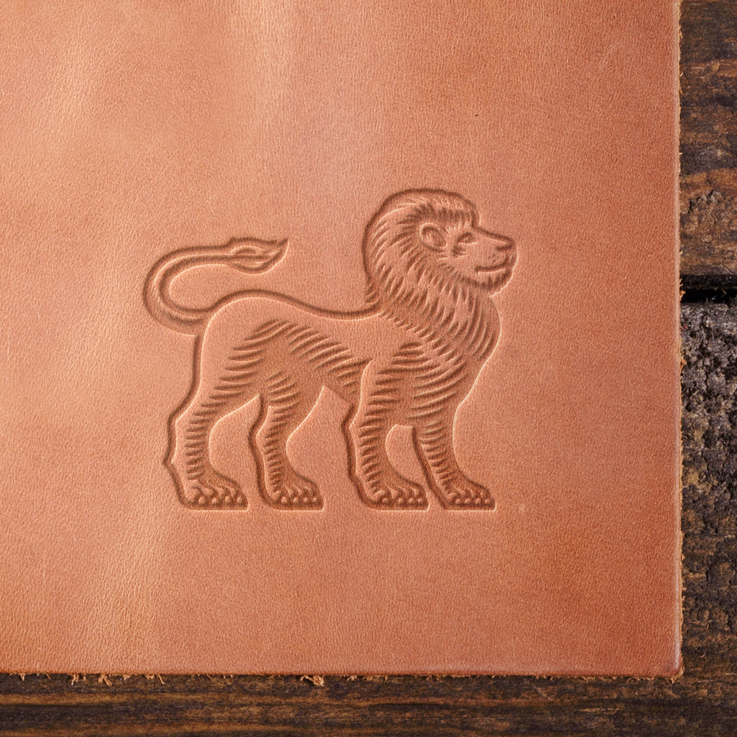 Leo Zodiac Sign Lion Delrin Leather Stamp - All Good Leather Co.