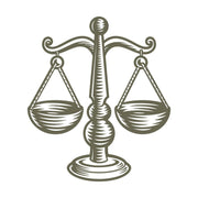 Libra Zodiac Sign Scales Delrin Leather Stamp - All Good Leather Co.