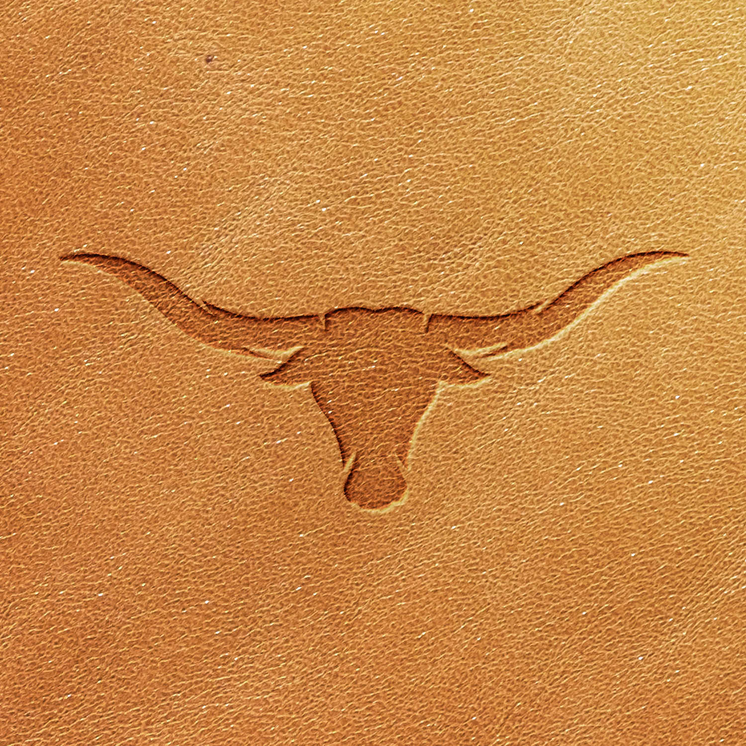 Longhorn Skull Delrin Leather Stamp - All Good Leather Co.