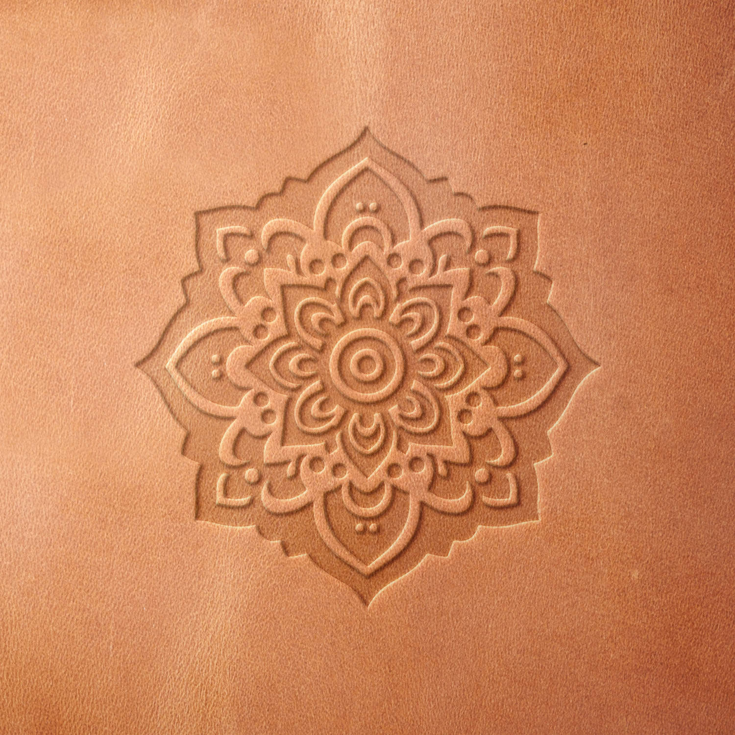 Mandala Delrin Leather Stamp - All Good Leather Co.