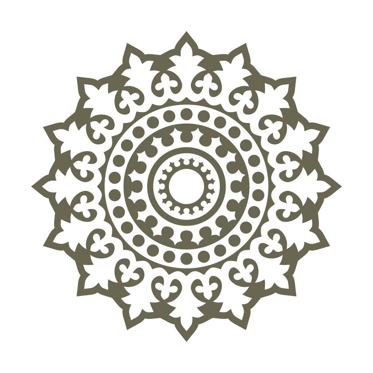 Mandala Delrin Leather Stamp - All Good Leather Co.