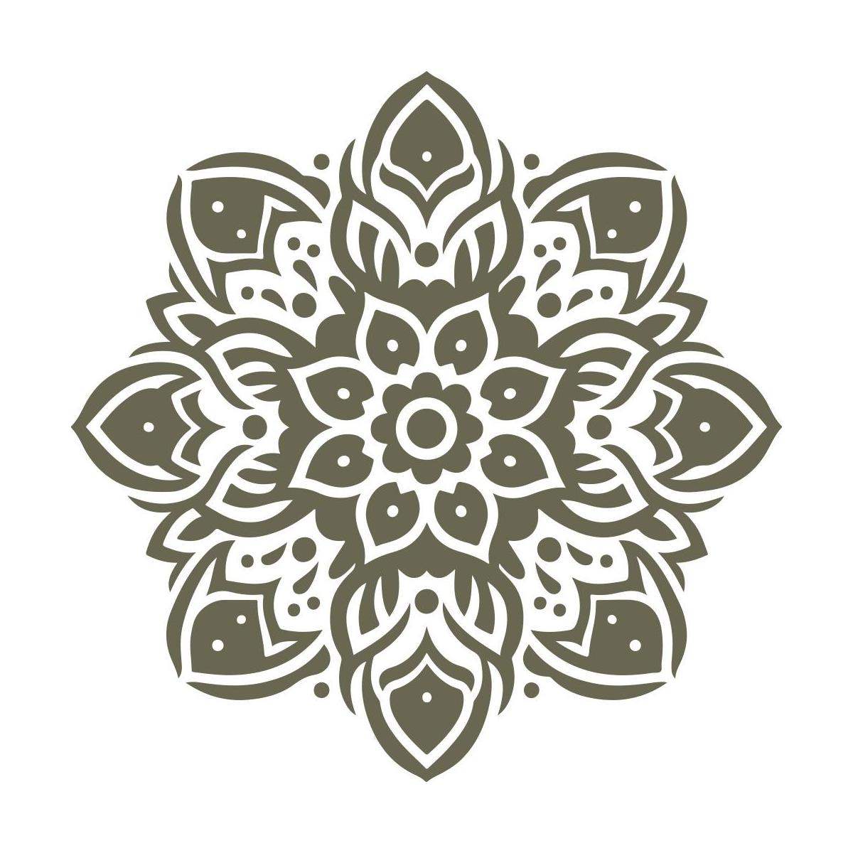 Mandala Delrin Leather Stamp - All Good Leather Co.
