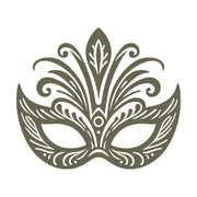 Mardi Gras Mask Delrin Leather Stamp - All Good Leather Co.