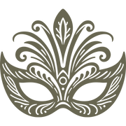 Mardi Gras Mask Delrin Leather Stamp - All Good Leather Co.