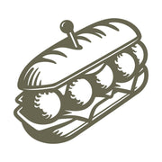 Meatball Sandwhich Delrin Leather Stamp - All Good Leather Co.