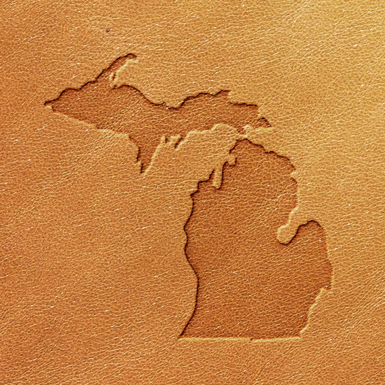 Michigan Delrin Leather Stamp - All Good Leather Co.