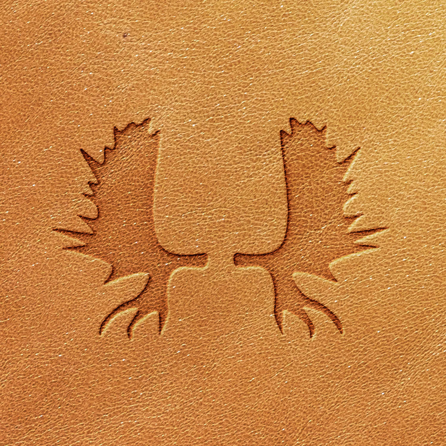 Moose Antlers Delrin Leather Stamp - All Good Leather Co.