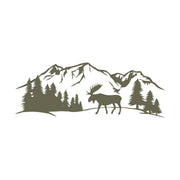 Moose in Forest Delrin Leather Stamp - All Good Leather Co.