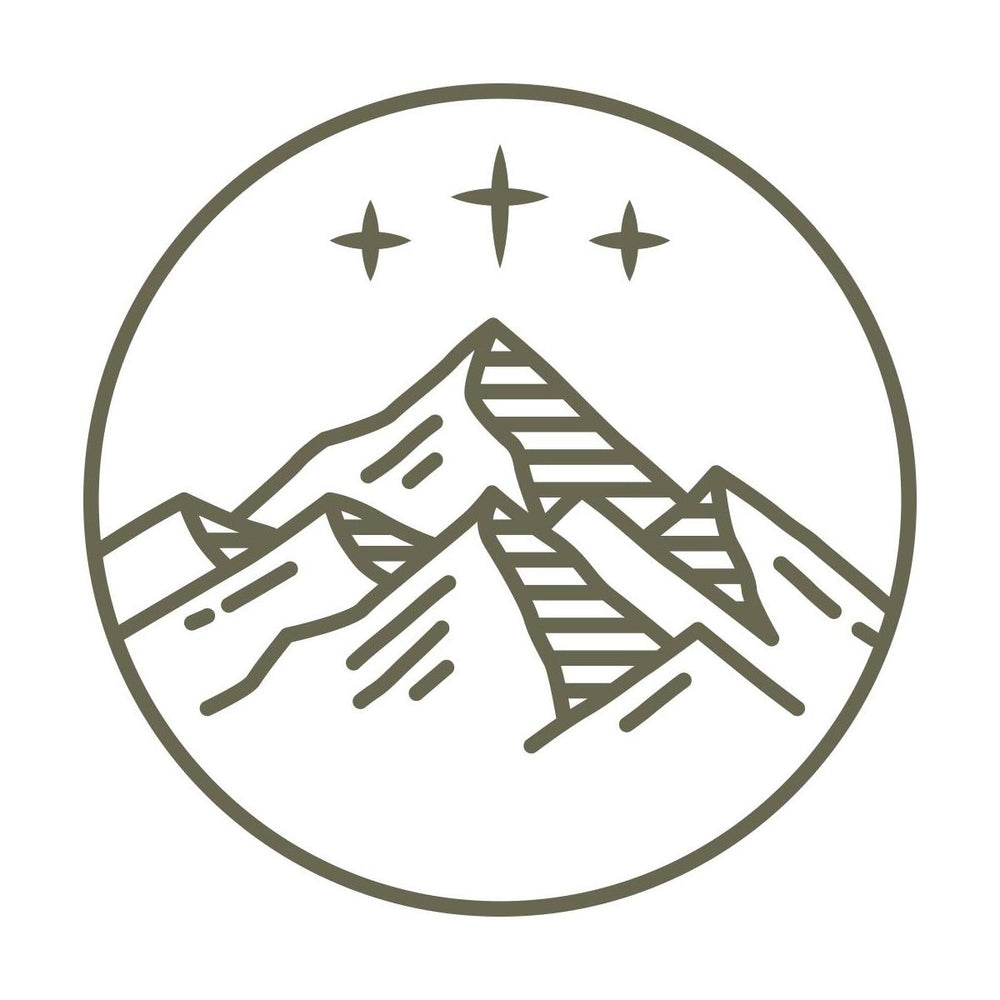 Mountain and Stars Delrin Leather Stamp - All Good Leather Co.