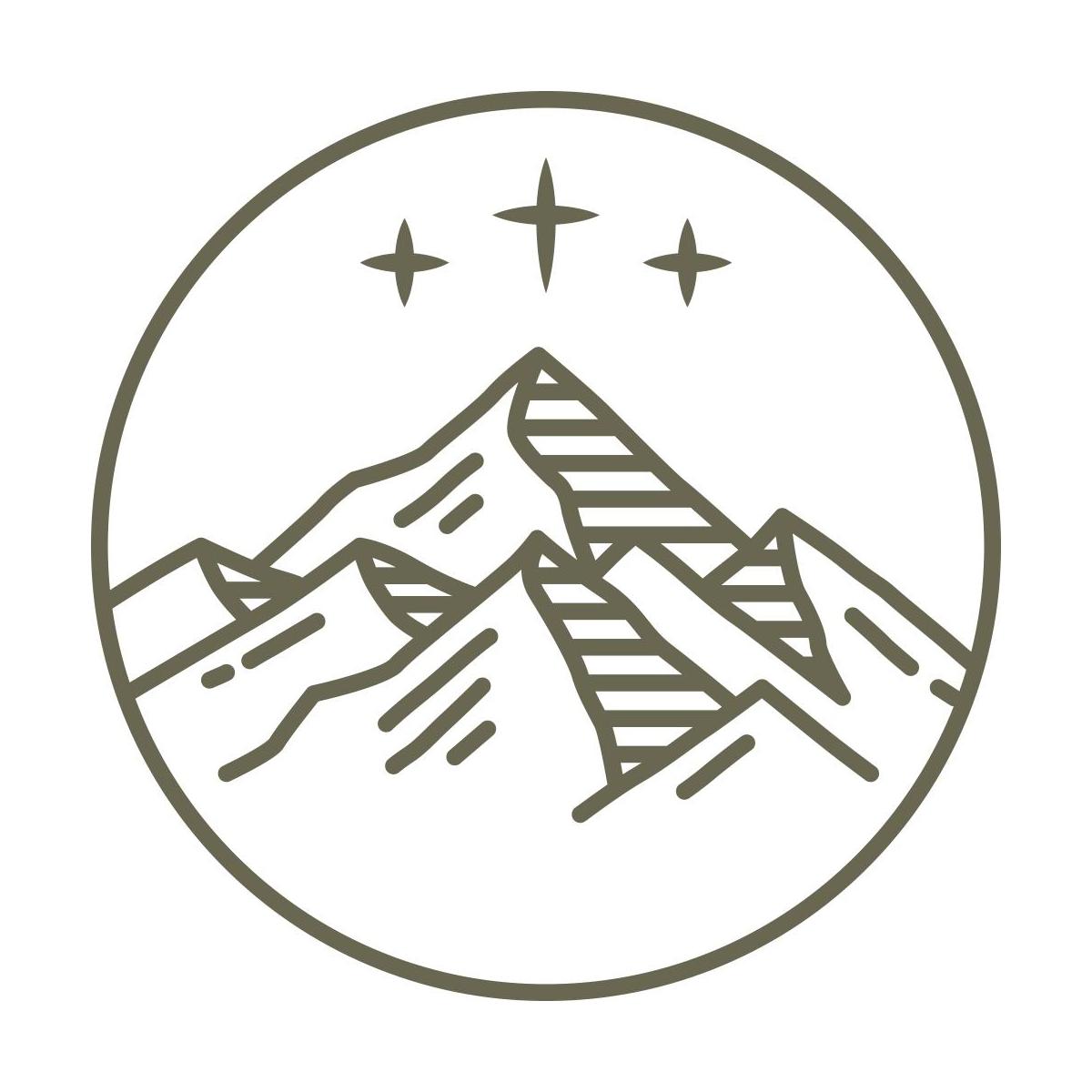 Mountain and Stars Delrin Leather Stamp - All Good Leather Co.