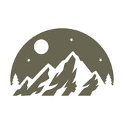 Mountain Night Sky Scene Delrin Leather Stamp - All Good Leather Co.