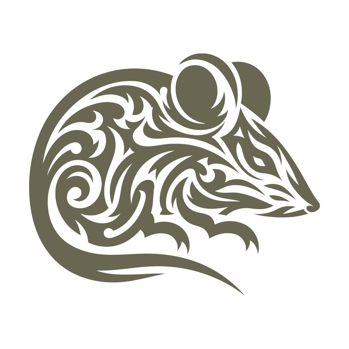 Mouse Delrin Leather Stamp - All Good Leather Co.