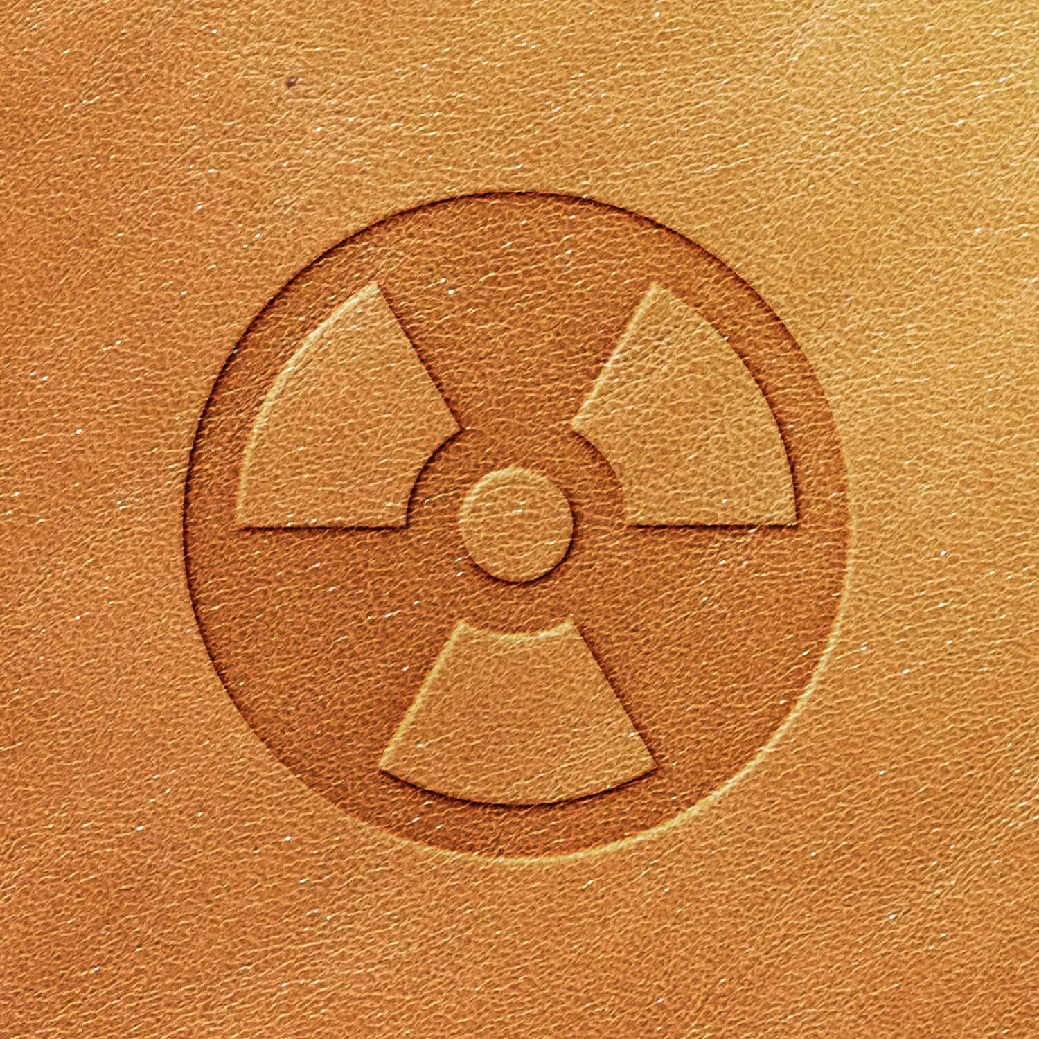 Nuclear Symbol Delrin Leather Stamp - All Good Leather Co.