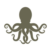 Octopus silhouette design for Delrin leather stamp